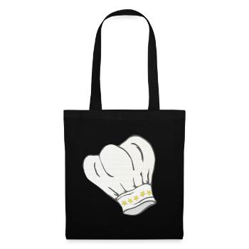 Kochmütze sternenmuster, kochen, schenken männer - Stoffbeutel - Schwarz - Vorne