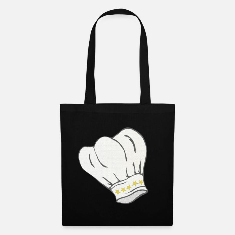 Chef's hat star pattern, cooking, gifting men - Tote Bag - black