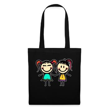 Girlfriend Best Friends - Tote Bag - black - Front