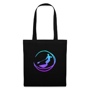 Stand paddle silhouette SUP cadeau paddle - Sac en tissu - noir - Devant