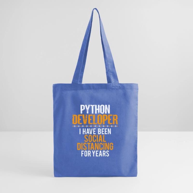 Python Developer Funny Shirt, Nice Sarcastic Tee Sac en tissu