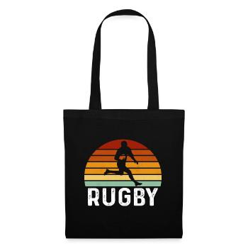 retro rugby Footballf - Tote Bag - black - Front