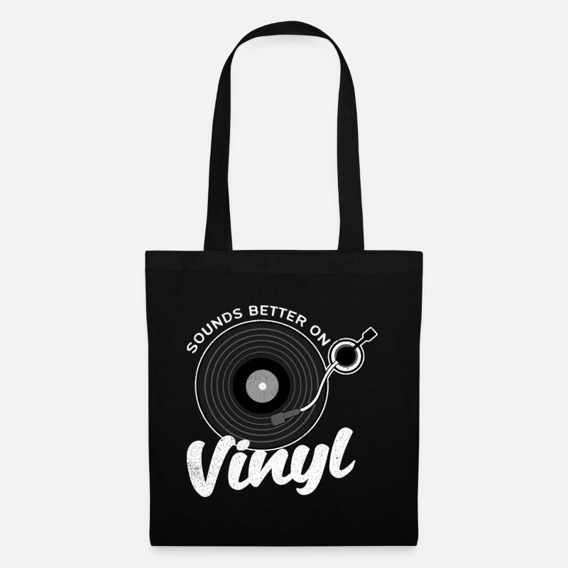 Vinyl - Stoffbeutel - Schwarz
