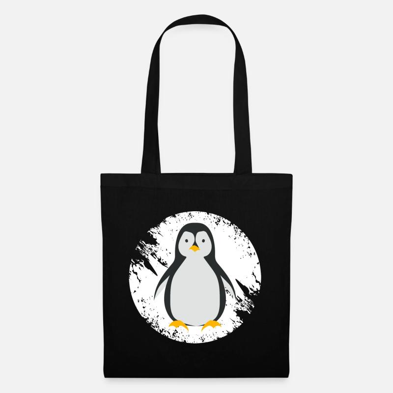 Pinguin - Stoffbeutel - Schwarz