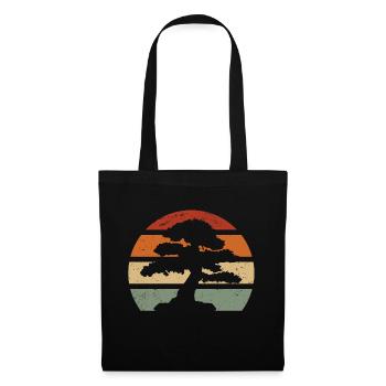 Horizon with vintage bonsai - Tote Bag - black - Front