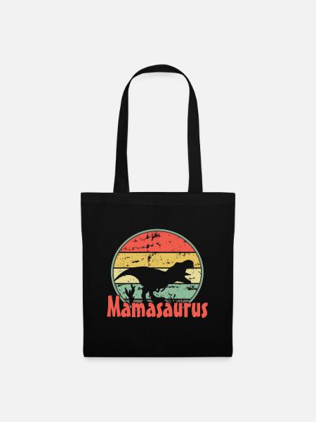 Mama Mamasaurus - Stoffbeutel - Schwarz