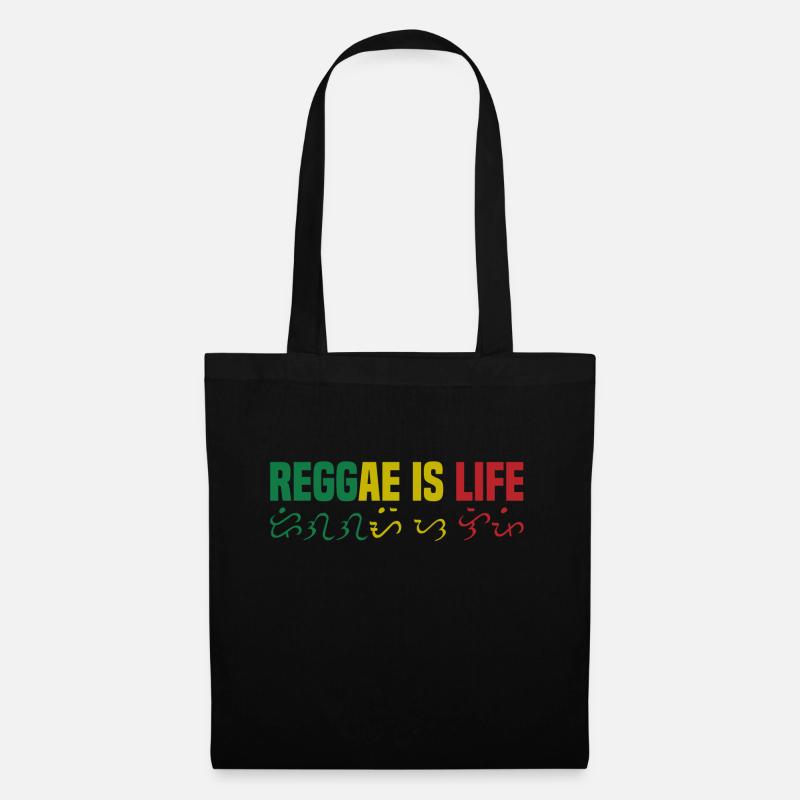 Reggae ist Leben - Stoffbeutel - Schwarz