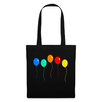 Geburtstagsparty Ballons - Stoffbeutel - Schwarz - Vorne