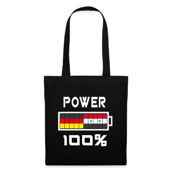 Allemagne et Syrie Puissance 100% - Sac en tissu - noir - Devant