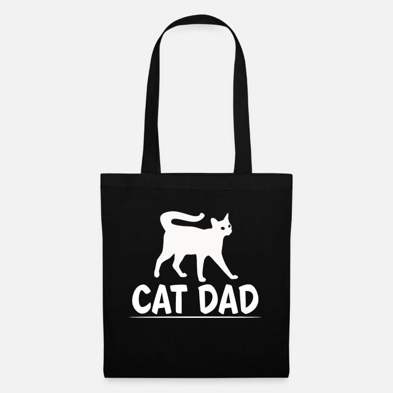 Cat Dad Father es Day Best Cat Dad Ever - Stoffbeutel - Schwarz