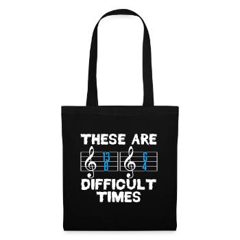 Simple Music Shirt For Musicians Musician "These - Tote Bag - black - Front