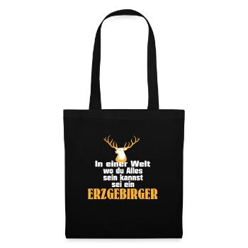 erzgebirger - Stoffbeutel - Schwarz - Vorne