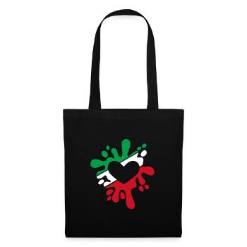Iran symbole drapeau tache de couleurs cadeau - Sac en tissu - noir - Devant