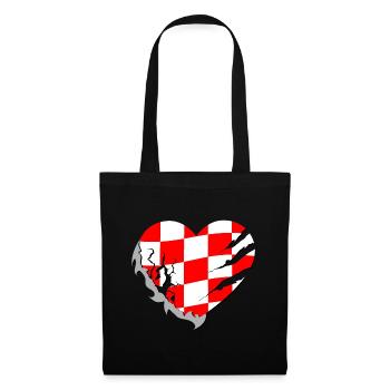 Kroatien - Kroatien - Stoffbeutel - Schwarz - Vorne