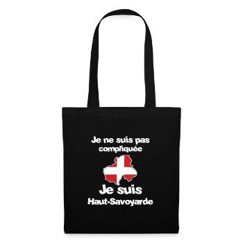 Je suis Haut-Savoyarde - Sac en tissu - noir - Devant