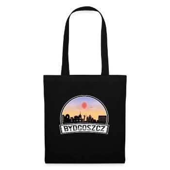 Bydgoszcz Pologne Skyline Vintage Sunset Travel Sou - Sac en tissu - noir - Devant