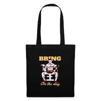 Funny Gym Motivational Quote Lettering Typography - Tote Bag - black - Front