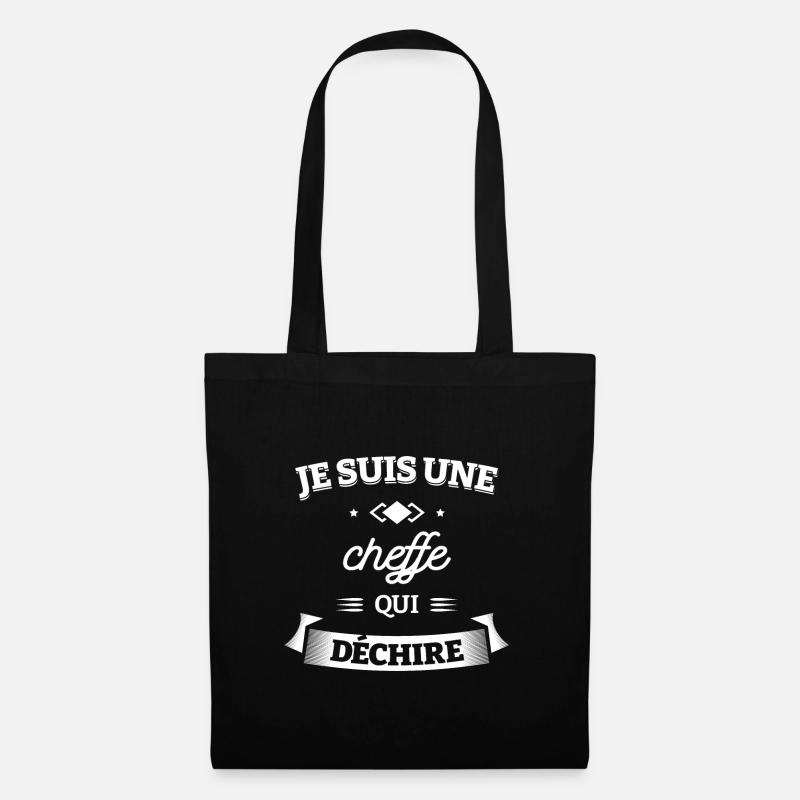 CHEFFE QUI DÉCHIRE - Sac en tissu - noir