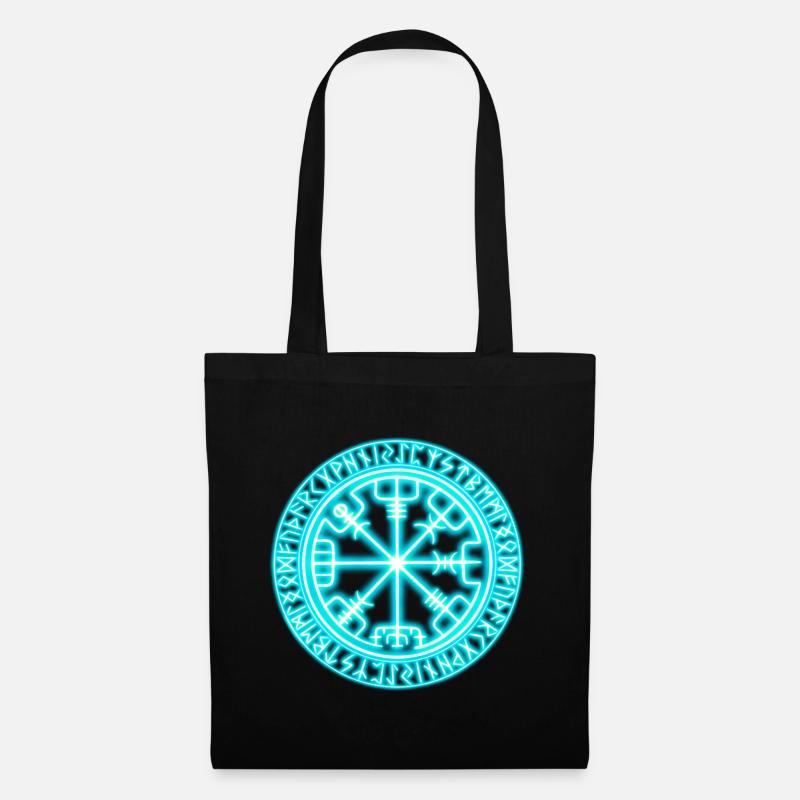 Vegvisir neon - Stoffbeutel - Schwarz