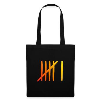 6 birthday tally sheet - 6 years old - Tote Bag - black - Front