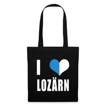 i love Lozärn Lucerne Love Heart Switzerland Gift - Tote Bag - black - Front