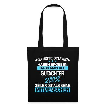 Gutachter Sachverständiger Beruf Spruch Geschenk - Stoffbeutel - Schwarz - Vorne