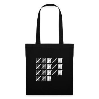 89 Anniversaire Liste-barres - 89, - Sac en tissu - noir - Devant