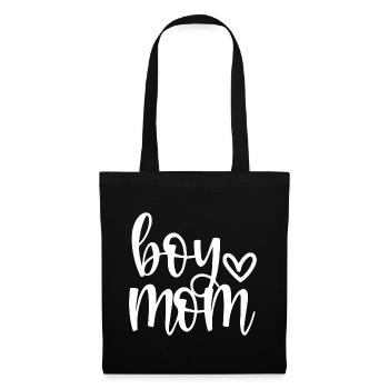 Boy Mom - Boy Mama Mom von Boys Heart Love - Stoffbeutel - Schwarz - Vorne