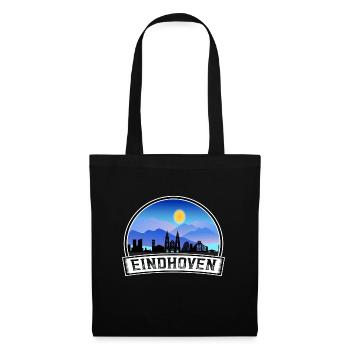 Eindhoven Netherlands Skyline Vintage Sunset Trave - Tote Bag - black - Front