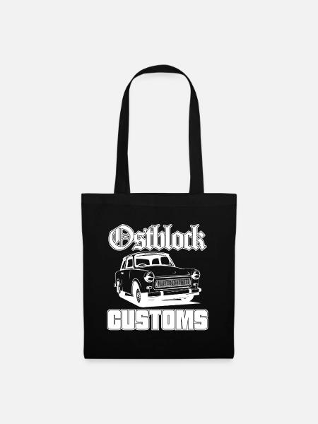 Trabi Trabbi Ostblock Customs DDR Auto - Stoffbeutel - Schwarz