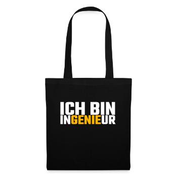 Ingenieur - Stoffbeutel - Schwarz - Vorne