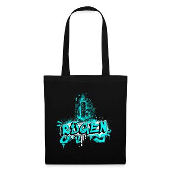 Rügen Graffiti Lighthouse Design - Tote Bag - black - Front