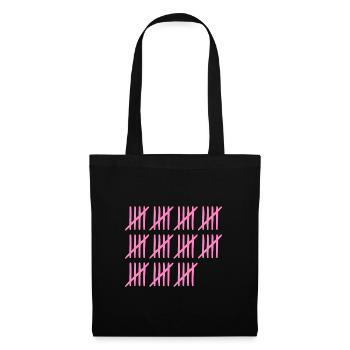55th birthday tally sheet 55 years old - Tote Bag - black - Front