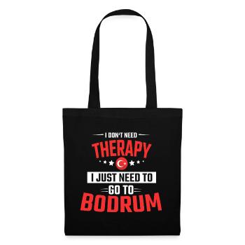 BODRUM TURQUIE VACANCES - Sac en tissu - noir - Devant