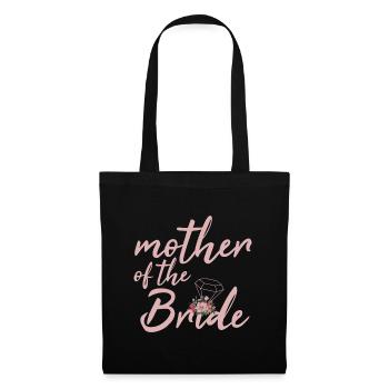 Mutter der Braut Muttertag - Stoffbeutel - Schwarz - Vorne