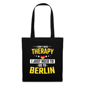 Berlin Berliner Spruch - Stoffbeutel - Schwarz - Vorne
