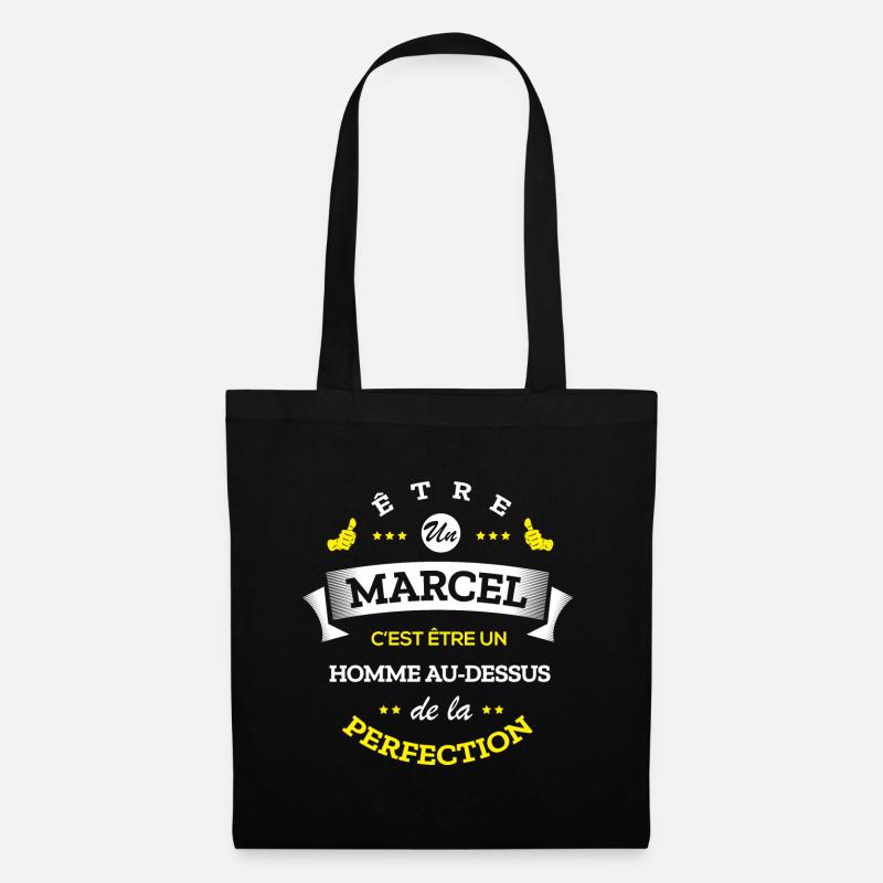 MARCEL PARFAIT - NOM MARCEL - Sac en tissu - noir