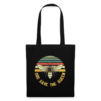 God Save The Queen Bumble Honey Bee - Tote Bag - black - Front
