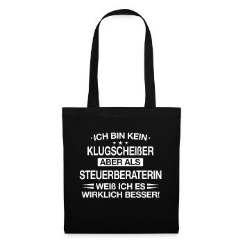 Steuerberaterin Steuer Steuerberatung Beruf Spruch - Stoffbeutel - Schwarz - Vorne