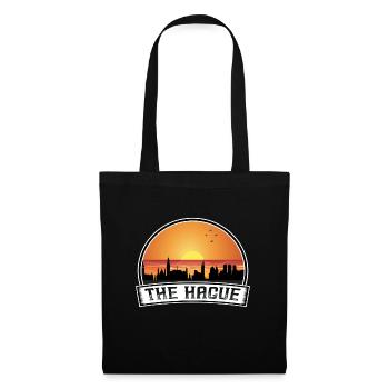 The Hague Netherlands Skyline Vintage Sunset Trave - Tote Bag - black - Front