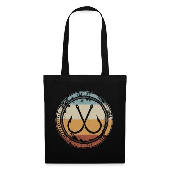 Fishing Fishing Hook Vintage for Fishermen Anglers - Tote Bag - black - Front