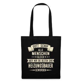 Heizungsbauer Heizungsbau Bauarbeiter Beruf Spruch - Stoffbeutel - Schwarz - Vorne