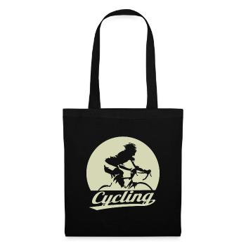 Cycling - Fahrrad Gravel Bike Radsport - Stoffbeutel - Schwarz - Vorne