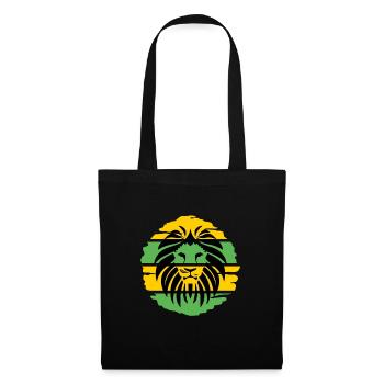 löwe Jamaika Reggae - Stoffbeutel - Schwarz - Vorne
