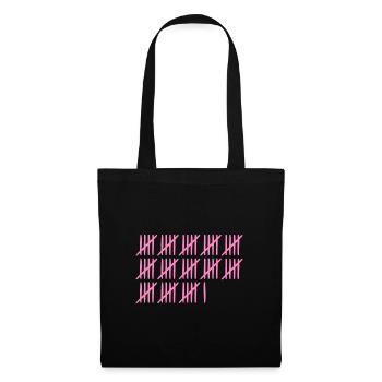 66 anniversaire liste-traits 66 ans - Sac en tissu - noir - Devant