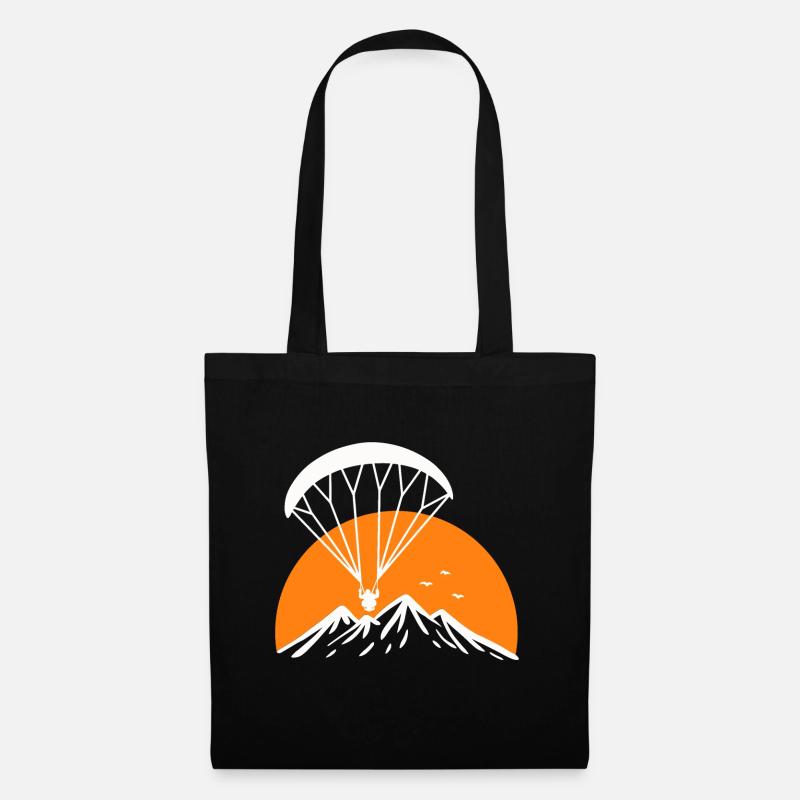Paramotoring Retro Design - Stoffbeutel - Schwarz