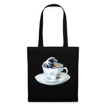 tea wave The Great Wave off Kanagawa - Tote Bag - black - Front