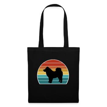 Eurasier Dog Silhouette Vintage Sunset for Dog Lov - Tote Bag - black - Front