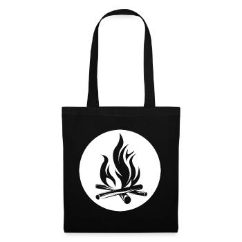 logo icon icon campfire nature outdoor graphic - Tote Bag - black - Front
