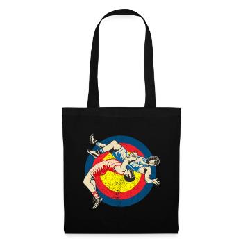 Lutte Lutte Arts Martiaux Musculation Cadeau - Sac en tissu - noir - Devant